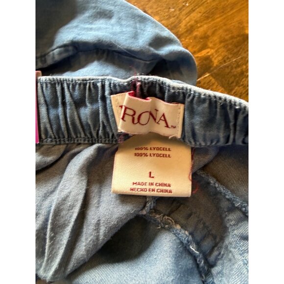 Merona Wide Leg Mid-Rise Casual Pull On Pants Large NWT - Picture 4 of 6